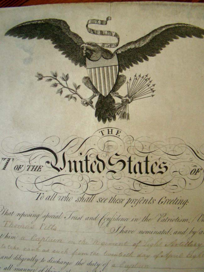 A President JAMES MADISON signed Military commission dated June 1, 1810 — image 4